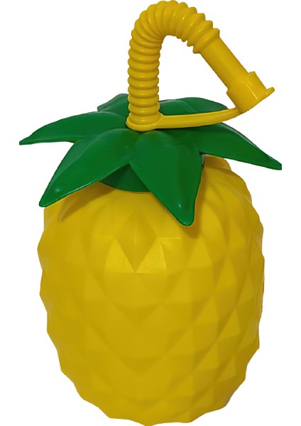 Ananas Suluk Kapaklı Pipet