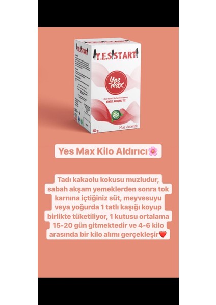 Yes Max Bitkisel Karışımlı Toz