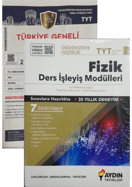 TYT Fizik Ders İşleyiş Modulleri-(Soru Kalesi Yayınları TYT Deneme )