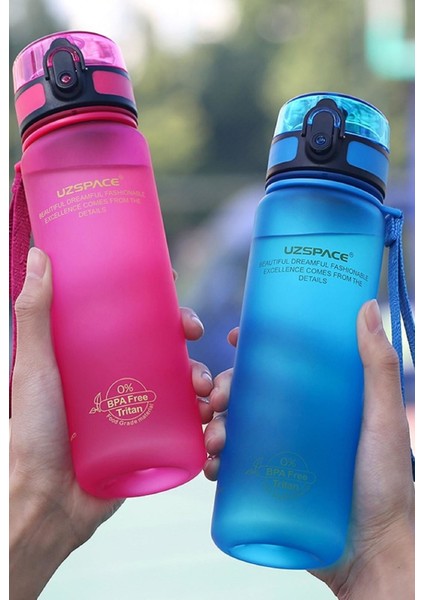 Fiftyfifty Koleksyion Tritan Su Matarası 500 ml Pembe