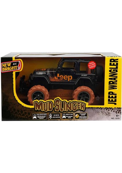 Mud Slinger Jeep Wrangler Uzaktan Kumandalı Araba 34 cm