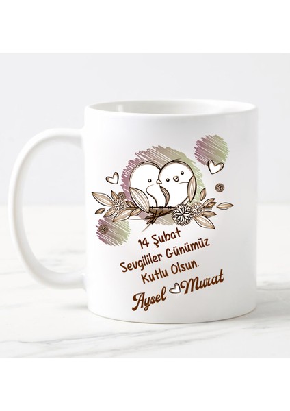 14 Şubat Sevgililer Günü Kupa Bardak