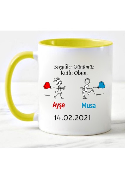 14 Şubat Sevgililer Günü Kupa Bardak