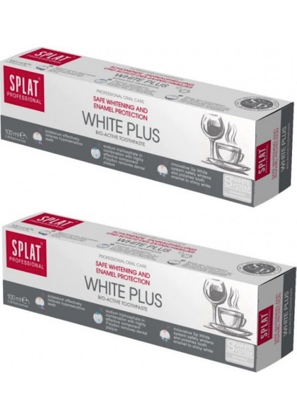 White Plus Diş Macunu 100 ml - Diş Macunu x 2 Adet