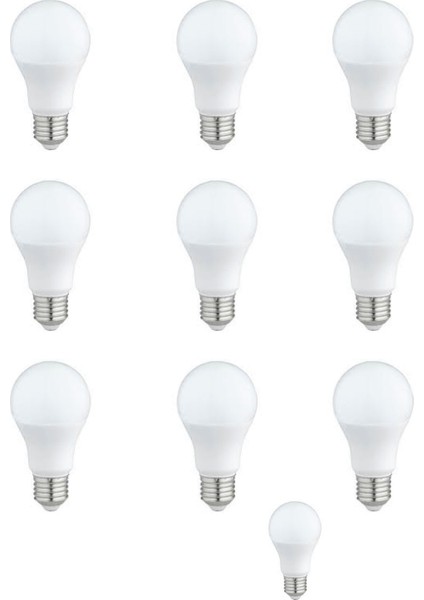 LED Ampul 5 Watt Beyaz Işık  Aydınlatma Lambası 10 Ad