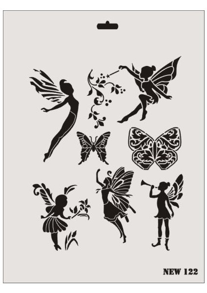 New Seri N-122 Stencil 35X25 cm