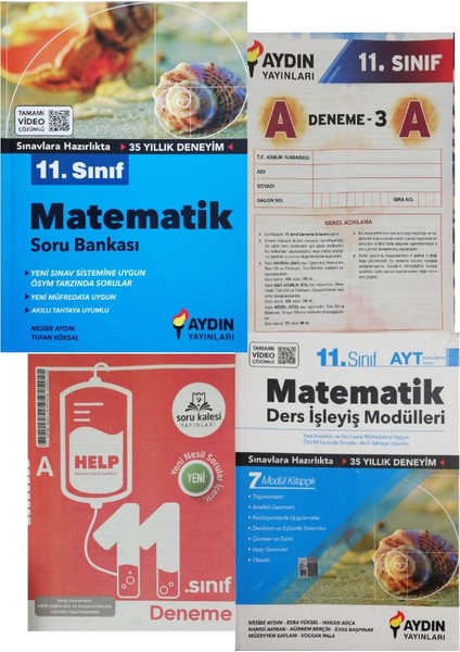 11. Sınıf Matematik 2'li Set-(+Soru Kalesi Yayınları Deneme )