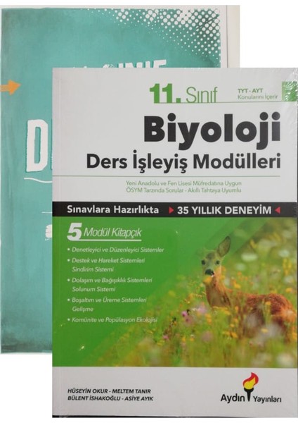 Aydın Yayınları 11. Sınıf Biyoloji Ders İşleyiş Modülleri-(Okyanus Yayınları Deneme )