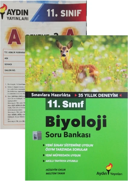 Aydın Yayınları 11. Sınıf Biyoloji Soru Bankası-( Deneme )