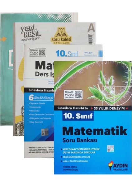 10. Sınıf Matematik 2'li Set-(Okyanus+Soru Kalesi TYT Deneme )