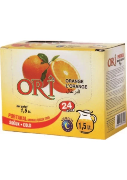 Portakal Aromalı Soğuk Içecek Tozu 9 gr x 24'lü