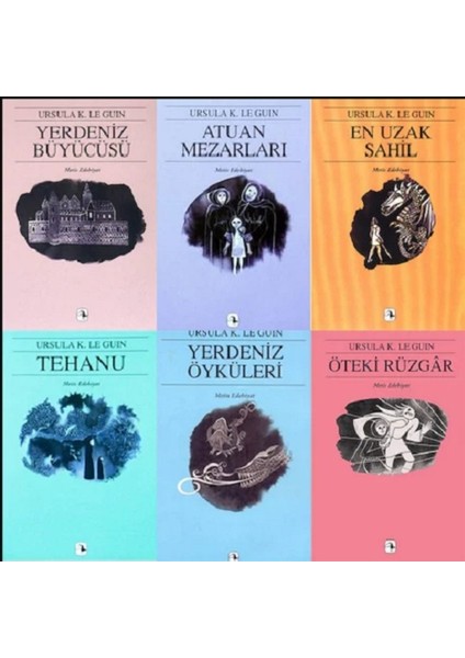 Yerdeniz Seris: Yerdeniz Büyücüsü - Atuan Mezarları - En Uzak Sahil - Tehanu - Yerdeniz Öyküleri - Öteki Rüzgar - Ursula K. Le Guin