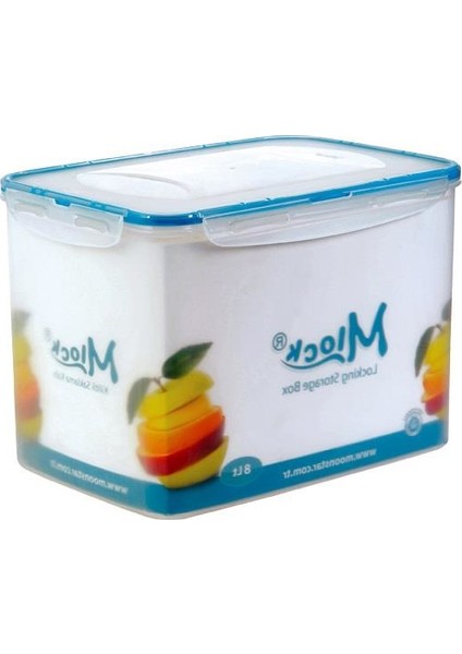 Moonstar Büyük Boy 8 Litre Hava Sızdırmaz Kilitli Kap Ml-176