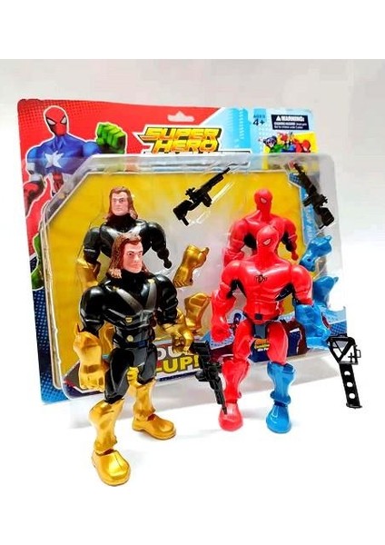 Örümcek Adam ve Thor Ikili Sesli Süper Hero Mashers