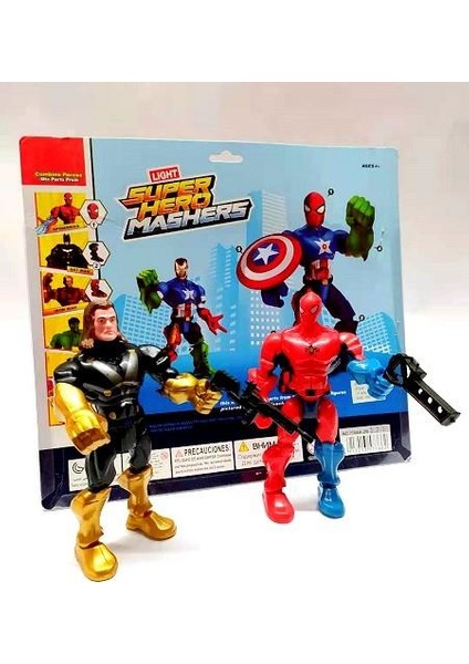 Örümcek Adam ve Thor Ikili Sesli Süper Hero Mashers