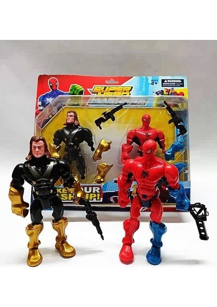 Örümcek Adam ve Thor Ikili Sesli Süper Hero Mashers