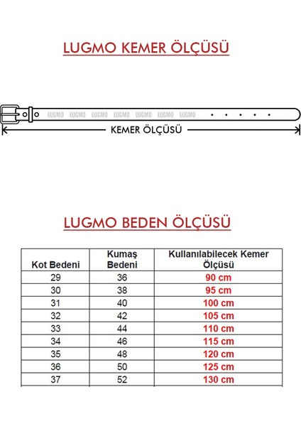 2 Adet  Deri Erkek Kemer 4 cm Siyah Kumaş ve Kot Uyumlu Lugmo