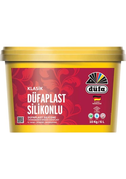 Silikonlu İç Cephe Duvar Boyası Klasik plast 6 Lt 1001 Beyaz