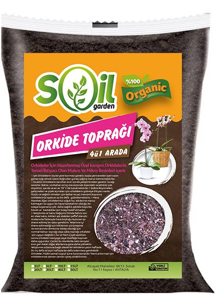 Garden Orkide Toprağı Zenginleştirilmiş 10 lt