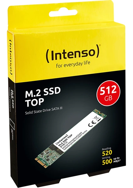 Top 512GB 520-500MB 4Mm M.2 SATA3 SSD