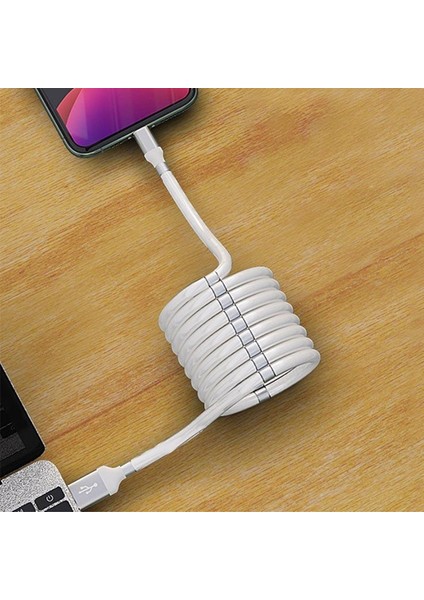 Micro USB Mıknatıslı Kendini Toplayan USB Hızlı Şarj ve Data Kablosu