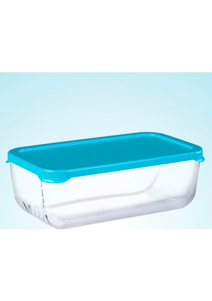 Snowbox Cam Saklama Kabı 1200CC Büyük Boy Mavi Renkli