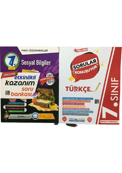 Sosyal Bilgiler Soru Bankası 7. Sınıf - Türkçe Soru Bankası 7. Sınıf