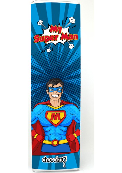 Superman 300 gr Sütlü Fıstıklı Tablet Çikolata