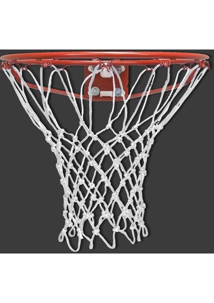 Basketbol Filesi 4mm Polys. Beyaz - 2 Adet (Basketbol Pota Ağı)