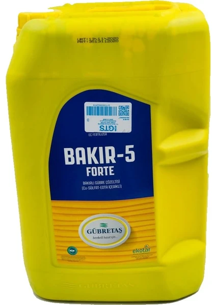 Bakır-5 Forte - Sıvı Gübre 20 Lt