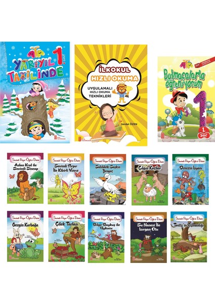 1. Sınıf Ata Yarıyıl Tatil Seti (13 Kitap)