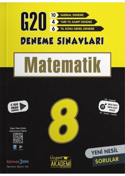 Üçgen 8. Sınıf G 20 Matematik Deneme Sınavları