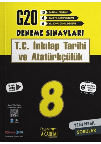 Üçgen 8. Sınıf G 20 T.C. İnkılap Tarihi Ve Atatürkçülük Deneme