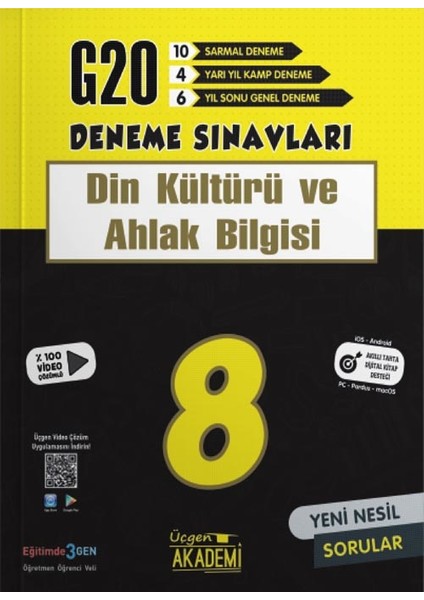 8. Sınıf G 20 Din Kültürü Ve Ahlak Bilgisi Deneme -