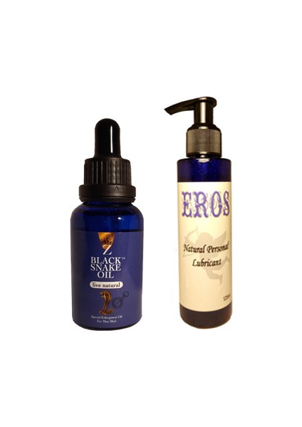 Black Snake Erkekler Için For Men  + Eros Natural Personal Lubricant 125 ml