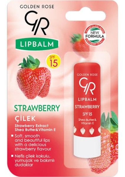 Golden Rose Lip Balm Dudak Koruyucu Çilek Spf15