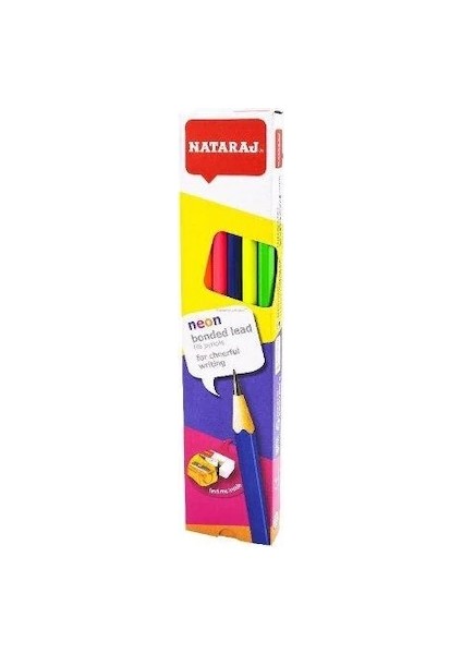 Neon Renkler Kurşun Kalem 12'li