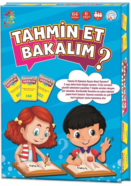 Tahmin Et Bakalım Eğitici ve Eğlenceli Oyun Seti 32 Parça