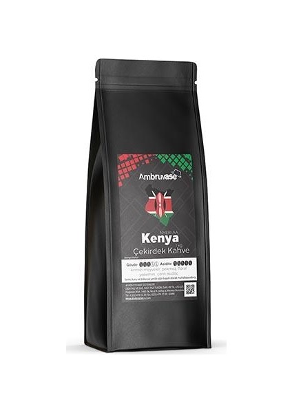 Ambruvase Kavrulmuş Çekirdek Kahve Kenya AA 1 Kg