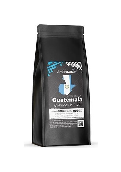 Ambruvase Kavrulmuş Çekirdek Kahve Guatemala 250 Gr