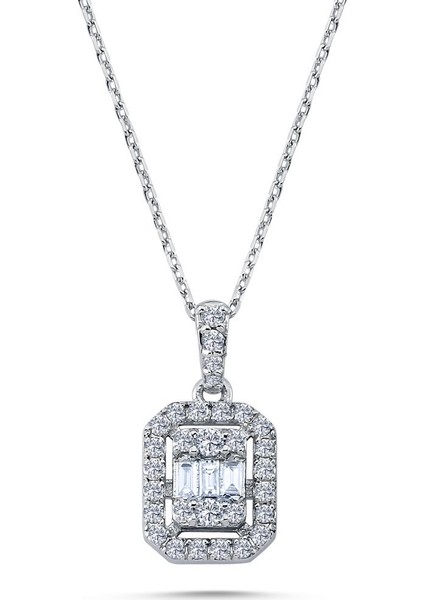 Pırlanta 0.49 Karat Baget Kolye Gzkl 141