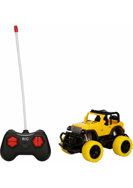 1:43 Uzaktan Kumandalı Işıklı Mini Jeep 12 Cm.