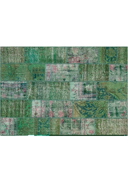 Patchwork Sbt Narrow Dark Green 140X200CM 2.80M2 Halı