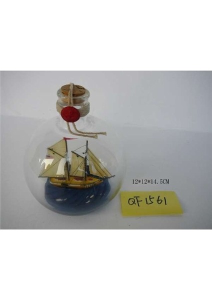 Şişe Gemi Dekoratif Hediyelik Ev Ofis Aksesuarı