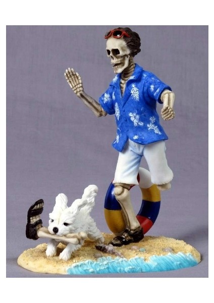 Iskelet Biblo 14.5*11.5*17 cm Dekoratif Hediyelik Masaüstü Ev Aksesuarı