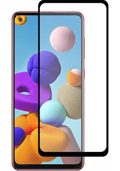 Samsung Galaxy A21S Kırılmaz Cam 5d Tam Kaplayan Temperli Ekran Koruyucu