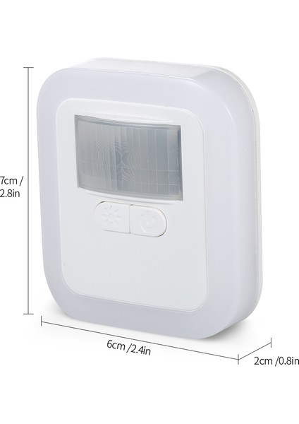 LED Plug-In Hareket Sensörü Işık Duvar Gece Lambası (Yurt Dışından)