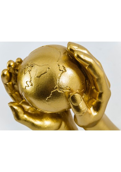 Avuç Arası Dünya Dekoratif Obje Gold modelleri