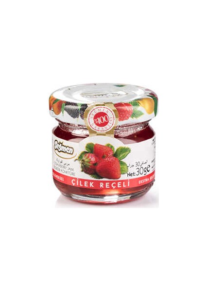 30 gr Kavanoz Çilek Reçeli (36'lı )