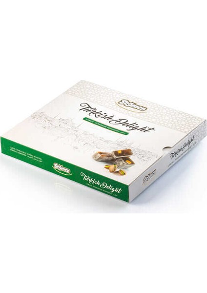 Kutu Çifte Kavrulmuş Fıstıklı Lokum 1 kg